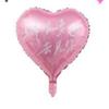 Globo de película de aluminio con forma de corazón de 18 pulgadas LOVE globo de película de aluminio papel de aluminio puesto de decoración para fiesta navideña boda decoración de Tanabata
