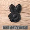 Patches Bordados para Computador em Couro Atacado, Insígnias Pequenas Pretas, Etiquetas Bordadas, Patches de Decoração para Roupas, Apliques