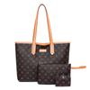 Bolsa Feminina da Moda Tendência 2024 Retrô Couro Macio Bolsa de Ombro Feminina Grande Capacidade Bolsa Tote com Letras Atacado