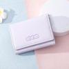 Carteira de Queijo Estilo Japonês Bolsa de Cartão Fofa Carteira de Moedas Curta Feminina Dobra de 30% Pequena Fresca Bordada Texket Original Estilo Mori