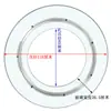 Estufa de Inducción con Plato Giratorio de Vidrio Templado, Olla Caliente con Batería, Anillo de Acero Giratorio Hueco, Cubierta de Mesa Redonda