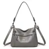 2026 Nueva Bolso Cruzado para Mujer Bolso de Hombro Sencillo Textura de Cuero Suave Clásica Gran Capacidad para Viajes Diarios Bolso de Hombro Casual
