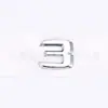 Adecuado para Mercedes-Benz Fuente Antigua Única 12345 6 8 C D E g I K L m 0Rs Letra de Cola de Cilindrada Etiqueta