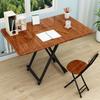 Mesa dobrável Mesa de jantar Mesa de jantar doméstica simples apartamento pequeno Mesa de jantar retangular Mesa longa portátil ao ar livre