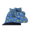 Minimalista y moderno estilo ins, juego de ropa de cama de cuatro piezas de terciopelo de leche de alta densidad, grado A, suave y amigable con la piel, juego de tres piezas con sábana ajustable