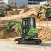 Excavadora de Orugas de Ingeniería Ht25J, Excavadora de Jardín de 2.5 Toneladas para Uso Doméstico, Miniexcavadora Hidráulica Doméstica