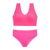 Ropa interior push-up estilo francés sin aros para mujer, pecho pequeño, sin espalda, sin pecho, sexy, cómodo, conjunto de triángulo con espalda hermosa