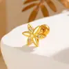Henson Unha de Orelha Florzinha Fresca e Fofa Nicho Avançado 1.2 Haste de Rosca de Dupla Ponta Unha de Orelha de Aço Titânio