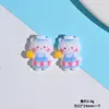 Concha Marina de Dibujos Animados Pegamento Cremoso DIY Hebilla para Zapato con Agujero Papelería Taza de Agua Parche para Joyería Material Resina Accesorios Pequeños