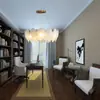 Nuevo Candelabro de Cristal de Lujo Ligero Estilo Francés para Sala de Estar, Iluminación LED Moderna Minimalista de Moda para Dormitorio Principal y Comedor