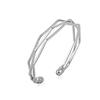 Pulsera Caliente Abierta Transfronteriza Moda Vintage Hoja Alas Lazo Pulsera Personalidad Temperamento Pulsera Geométrica