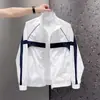 Chaqueta de Moda con Cuello Alto para Hombre, Temporada Primavera y Otoño 2026, Corte Holgado, Diseño de Marca Tendencia, Elegante Abrigo para Hombre, Chaqueta Deportiva