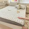 Sábana de cama acolchada, gruesa, estilo hotel con protector de colchón, a prueba de polvo y suciedad, apta para todas las estaciones