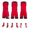 Traje de baloncesto para niños adultos, ropa de entrenamiento, venta al por mayor, ropa de equipo para niños, chaleco, camiseta, ropa de entrenamiento de secado rápido, número de impresión