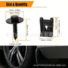Tornillo con arandela metálica para fijación de placa protectora de motor de coche + componente de arandela para fijación de placa protectora de coche tornillo arandela de placa protectora