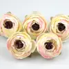 Cabeças de Flores de Camélia Exquisitas de Seda Artificial, Botões de Camélia de Alto Padrão Estilo Europeu, Materiais para Buquê de Flores de Grampo de Cabelo DIY Feito à Mão