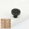 Nuevo Estilo Chino Manija Bronce Negro Gabinete Armario Manija Pequeña Cajón Redonda Un Agujero Muebles Retro Manija Oscura