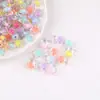 Estilo mixto transparente 3D conejo estrella acrílico cuentas centro perforado DIY hecho a mano liga para el pelo pulsera material accesorios