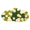Alfombra de suelo de imitación cachemira con diseño de animal de dibujos animados para baño y entrada de inodoro, absorbente de agua y de secado rápido, resistente a la suciedad y al desgaste