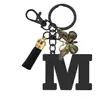 Llavero de Acero Inoxidable con Colgantes de 26 Letras, Accesorios para Bolsos, Colgante para Llavero, Joyería Coreana Estilo Goteo de Aceite al por Mayor