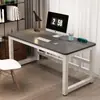 Mesa simples de madeira maciça, mesa de computador, mesa de escrita para estudantes em casa, pequena mesa retangular, bancada de trabalho, mesa de escritório simples
