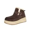 Botas de nieve cálidas de suela gruesa, nuevas de invierno 2026, talla grande, forradas de felpa, zapatos casuales de algodón, talla 42, para exportación