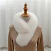 Bufanda Pequeña de Pelo para Mujer, Nuevo Estilo Otoño e Invierno 2026, Piel de Lujo de Gama Alta, Calentador de Cuello Cálido y Engrosado, Cuello de Piel a la Moda
