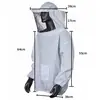 Coleção Completa de Ferramentas de Apicultura, Roupas à Prova de Abelhas, Chapéu de Abelha, Roupa Protetora de Abelha Anti-Mosquito de Peça Única, Malha de Gaze, Respirável Abelha Atacado Colmeia