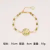 Retro Francés Pintura al Óleo Rosa Pulsera de Perlas Naturales Jardín de Monet Verano Nuevo Producto Cuentas Ajustables Mayoreo
