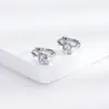 Brincos de Prata de Lei S925 Brincos Femininos Brincos Design de Nicho Moderno e Sofisticado Elegantes Brincos de Zircônia de Coração Colorido