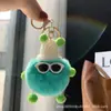 Conejo Rex Piel Bola de Carbón Pequeña Genio Ins Celebridad de Internet Bolso Lindo Colgante Adornos Colgantes Colgante para Mujer Llavero Monstruo Muñeca