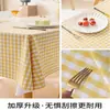 Mantel PVC Mantel Cuadros Simples Estilo Ins Tapete Rectangular para Mesa Lujo Ligero Sensación de Alta Gama Impermeable y a Prueba de Aceite Tapete para Mesa