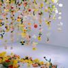 Flores Colgantes DIY Jardín de Infancia Primavera Huanchuang Tarjeta Fotográfica Cortina de Flores Simulada Lluvia de Pétalos de Flor Cascada Flores