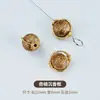 Pulsera de Madera de Agar Natural con Bolsa de Cuentas Barriles de Oro de 24K Hecha a Mano DIY Pulsera Wenwan Cuentas Espaciadoras para Pulsera Colgante Al por Mayor