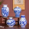 Jingdezhen - Marco antiguo de cerámica azul y blanca con flores decorativas para encimeras de porcelana para el hogar
