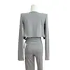 """Curva de Oxigênio""" Tipo Corporal""": Busto Grande, Cintura Curvilínea, Quadris Moldados Top Tomara-que-caia de Liocel + Cardigã + Calça Longa Flare Fábrica de Origem