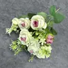 Simulación de 10 Ramilletes de Rosas Decoración de Bodas Decoración del Hogar Fotografía Adornos de Flores Artificiales de Alta Gama Venta al por Mayor