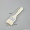 Brocha de Barbacoa de Lana Brocha para Aceite de Repostería Mango de Madera Anti-quemaduras Cepillo para Alimentos de Cocina Resistente a Altas Temperaturas Cepillo de Cerdas para Limpieza del Hogar