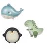 Nuevo Globo de Película de Aluminio con Tema de Dibujos Animados Mate de Animales Pingüino Ballena Dinosaurio Decoración y Arreglo para Fiesta de Cumpleaños Infantil