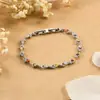 Pulsera Arcoíris Hip-Hop Simple Europea y Americana Transfronteriza con Circonita Colorida Incrustada en Cobre Pulsera de Moda Pulsera de Lujo Creativa Incrustada de Diamantes