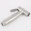 Set de Aspersor Potenciador con Boquilla Pequeña de Acero Inoxidable 304 Limpiador de Bidé para Inodoro Lavador Corporal Sin Taladro