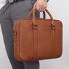Bolso de ordenador para hombre, bolso de negocios de piel auténtica, bolso de archivo informal, bolso de oficina, bolso de viaje, bolso bandolera de piel de vaca de capa superior