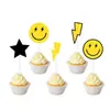 Nuevo Set de Suministros para Decoración de Fiesta de 1er Cumpleaños de Bebé con Tema de Carreras Cuadros Blanco y Negro una Bandera de Tirar