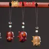 Sándalo Verde y Sándalo Rojo Varios Colgantes para Teléfono Móvil Accesorios para Llavero Joyería Sándalo Doce Constelaciones Accesorios para Armar Colgantes
