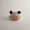 Chapéu de Bebê Desenho Animado Fofo Primavera e Outono Quente à Prova de Vento Pulôver Chapéu de Proprietário para Homens, Mulheres e Crianças Chapéu Pele de Melão Fábrica