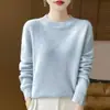 Colección otoño/invierno 2026: Suéter de punto fino, de cuello bajo, con lunares coloridos, capa base de corte holgado, suéter pullover moderno y versátil para mujer