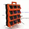 Caja de Herramientas Portátil de Doble Capa Engrosada de Grado Industrial, Caja de Almacenamiento de Piezas de Ferretería, Gabinete de Cajones de Plástico Duradero y Resistente a Caídas Venta de Liquidación