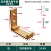 Gancho Plegable para Ropa sin Taladro, Gancho Individual de Aleación de Aluminio para Montar en Pared, Gancho Invisible Grueso de Aluminio Espacial para Parte Trasera de Puerta