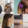 Molde para Presilha de Cabelo de Resina de Cristal DIY Clipe de Cabelo Superfície Espelhada Brincos de Flor Laço Pingente de Folha Molde de Silicone