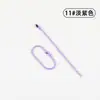 Cadena de Cuentas de Metal Colorida Cadena de Cuentas Ondulada de 2.4 mm Cadena de Etiqueta para Joyería DIY Color Caramelo Cadena Colgante de Pintura Guka